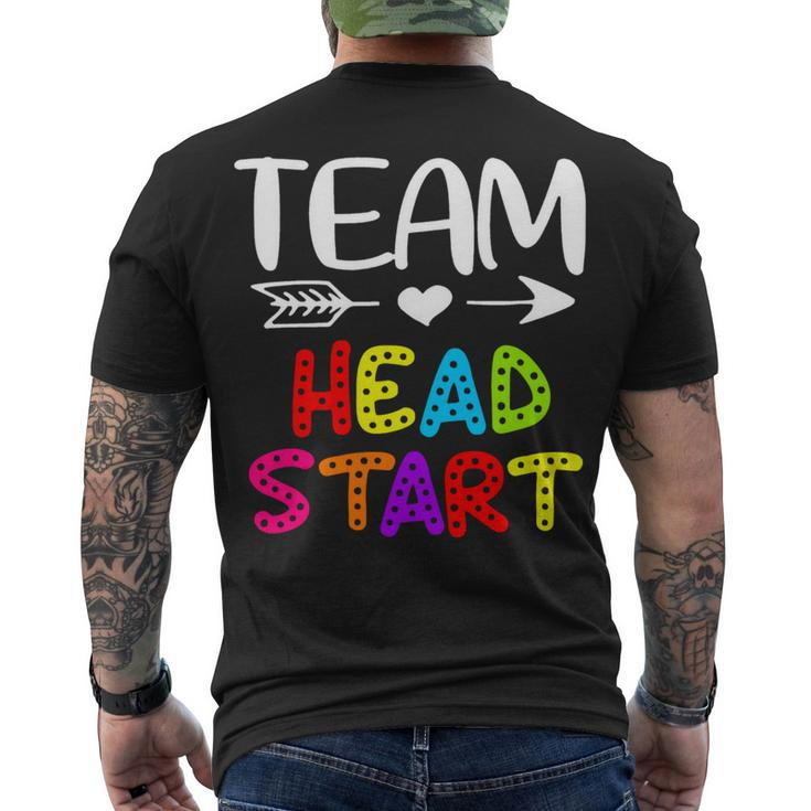 Team Head Start - Head Start Teacher Back To School Men's T-shirt Back Print