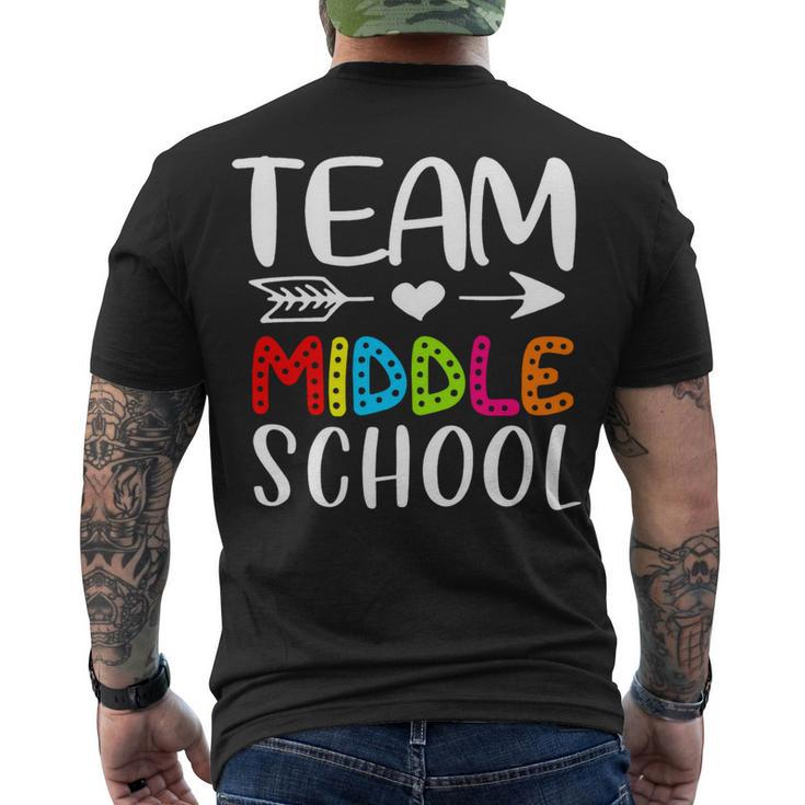Team Middle School - Middle School Teacher Back To School Men's T-shirt Back Print