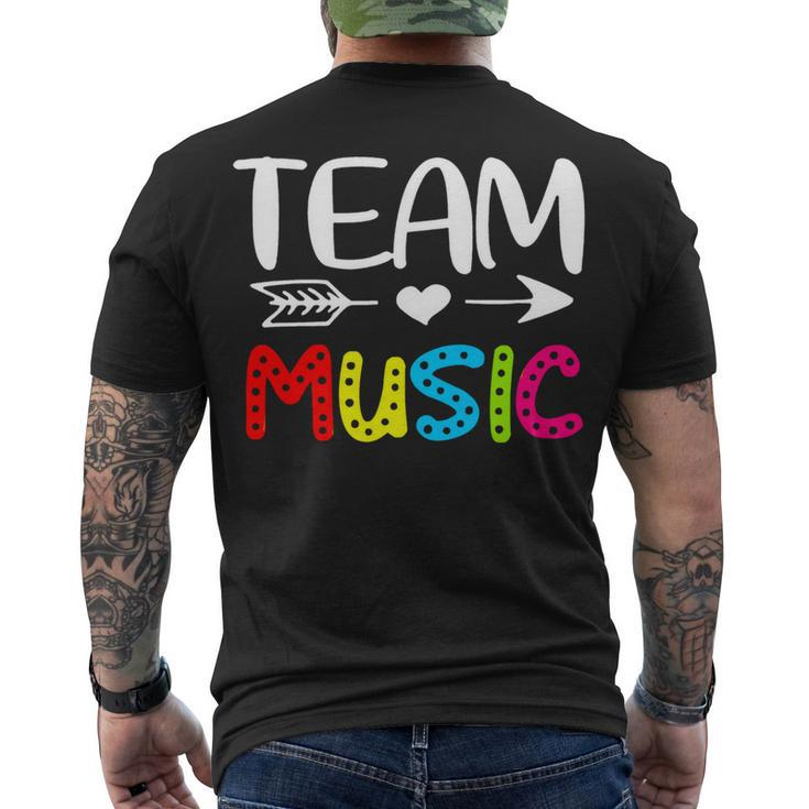 Team Music - Music Teacher Back To School Men's T-shirt Back Print
