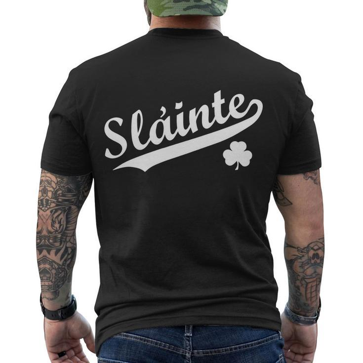 Team Slainte Irish Clover St Patricks Day Men's Crewneck Short Sleeve Back Print T-shirt