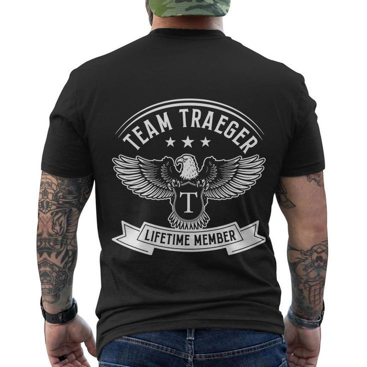 Team Traegers Proud Of Member Family Vintage Tshirt Men's Crewneck Short Sleeve Back Print T-shirt