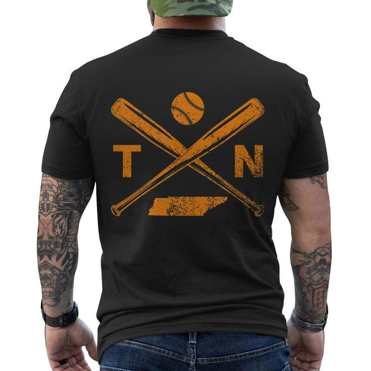 Tennessee Baseball Bats & Ball Classic Baseball Player Tshirt Men's Crewneck Short Sleeve Back Print T-shirt