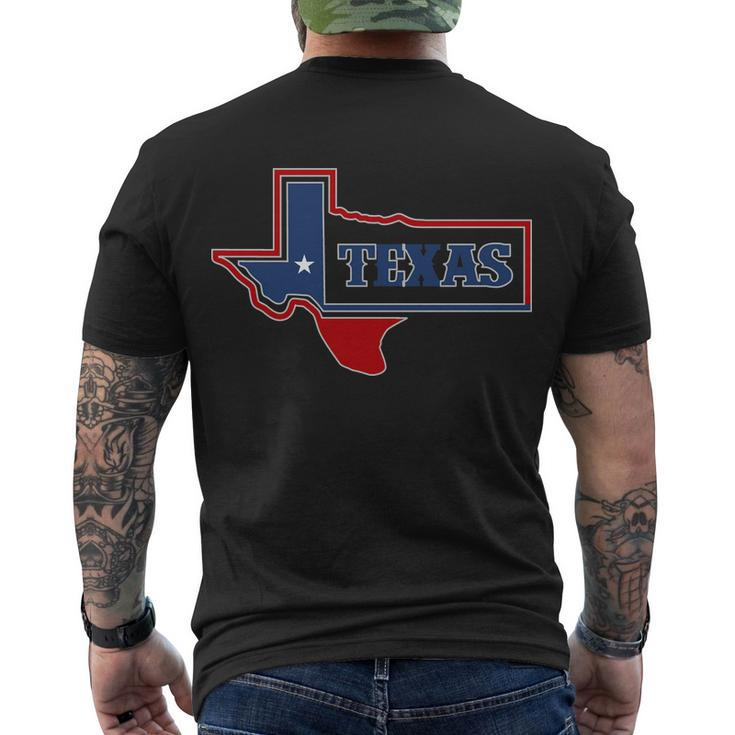 Texas Logo Tshirt Men's Crewneck Short Sleeve Back Print T-shirt