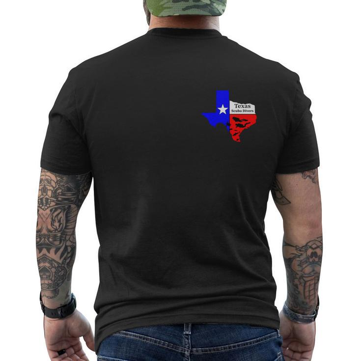 Texas Scuba Divers Tshirt Men's Crewneck Short Sleeve Back Print T-shirt