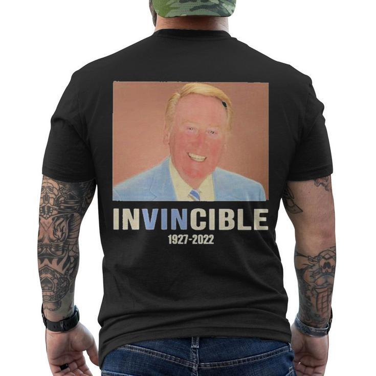 Thank You Legend Vin Scully Invincible 1927 2022 Men's T-shirt Back Print