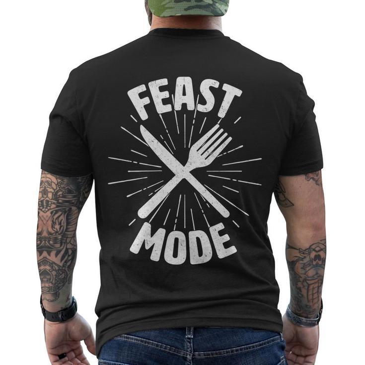 Thanksgiving And Christmas Feast Mode Men's Crewneck Short Sleeve Back Print T-shirt