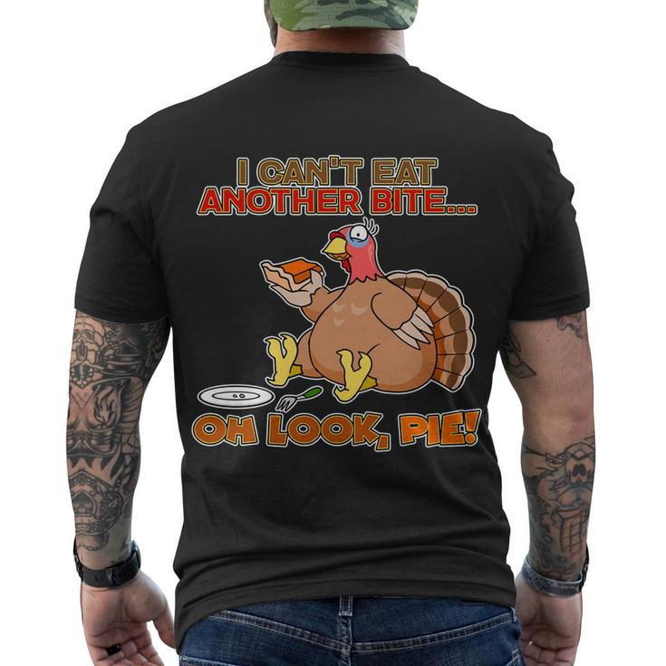 Thanksgiving Oh Look Pie Tshirt Men's Crewneck Short Sleeve Back Print T-shirt