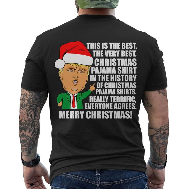 The Best Christmas Pajama Shirt Ever Everyone Agrees Donald Trump Tshirt Men's Crewneck Short Sleeve Back Print T-shirt