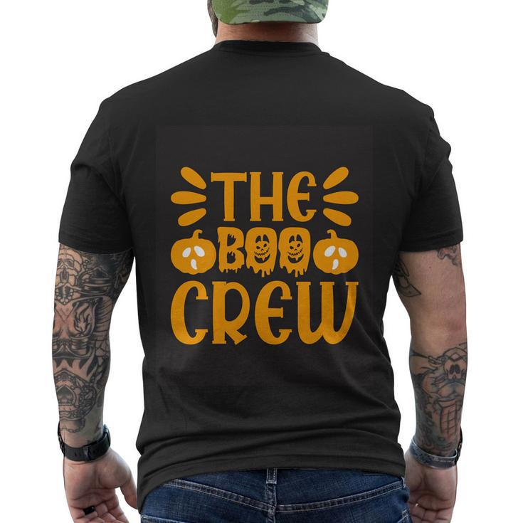 The Boo Crew Funny Halloween Quote Men's Crewneck Short Sleeve Back Print T-shirt