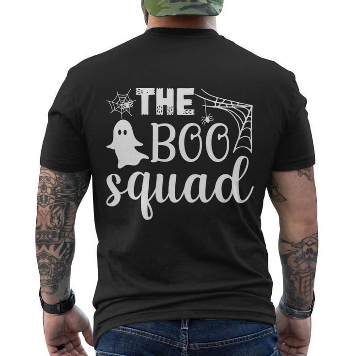 The Boo Squad Funny Halloween Quote Men's Crewneck Short Sleeve Back Print T-shirt