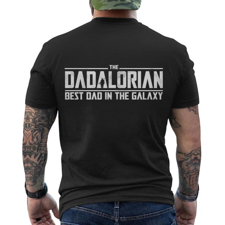 The Dadalorian Best Dad In The Galaxy Tshirt Men's Crewneck Short Sleeve Back Print T-shirt