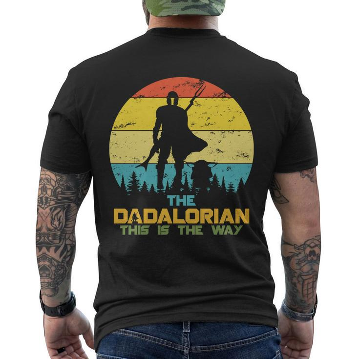 The Dadalorian This Is The Way Funny Dad Movie Spoof Men's Crewneck Short Sleeve Back Print T-shirt
