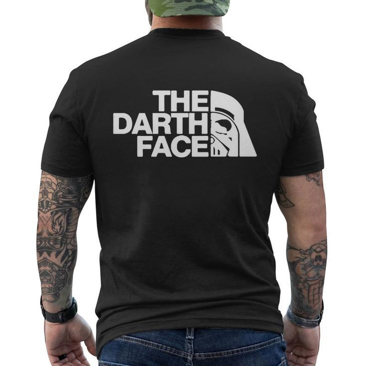 The Darth Face Men's Crewneck Short Sleeve Back Print T-shirt