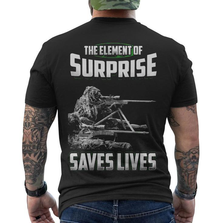 The Element Of Surprise Men's Crewneck Short Sleeve Back Print T-shirt