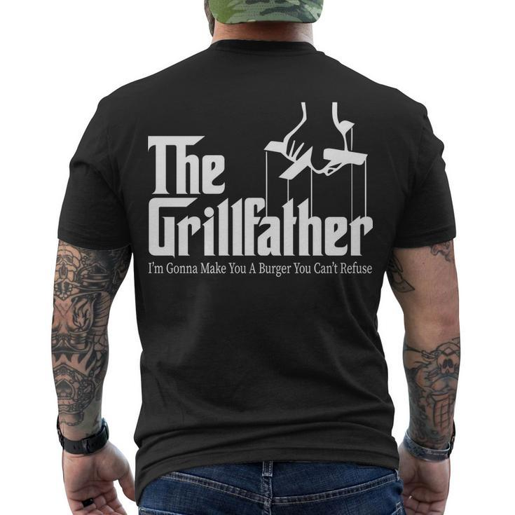 The Grillfather Burger You Cant Refuse Tshirt Men's Crewneck Short Sleeve Back Print T-shirt