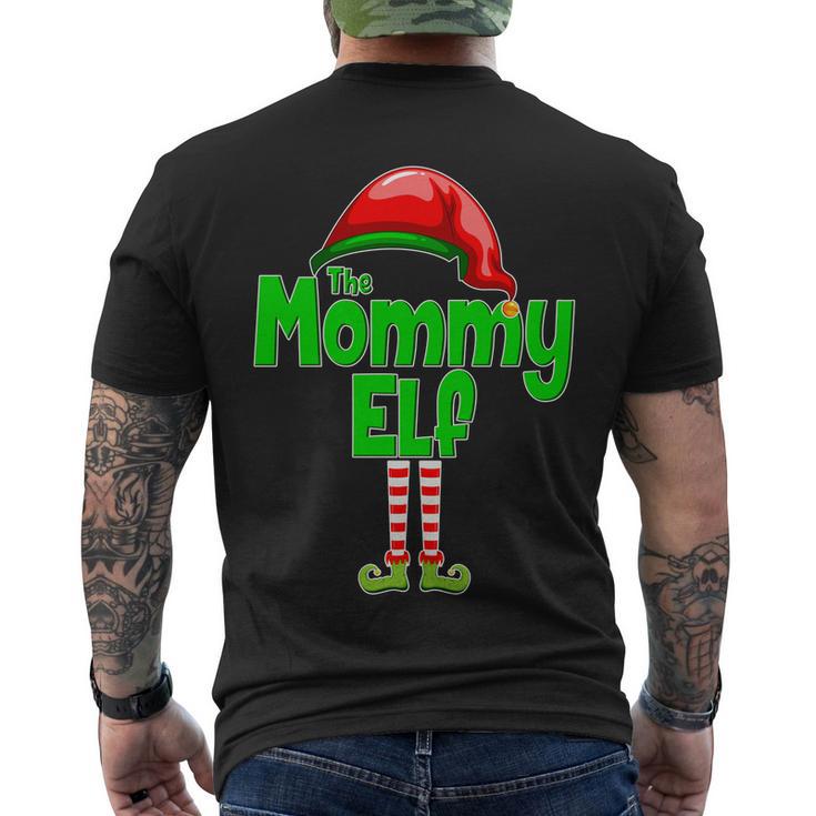 The Mommy Elf Christmas Tshirt Men's Crewneck Short Sleeve Back Print T-shirt