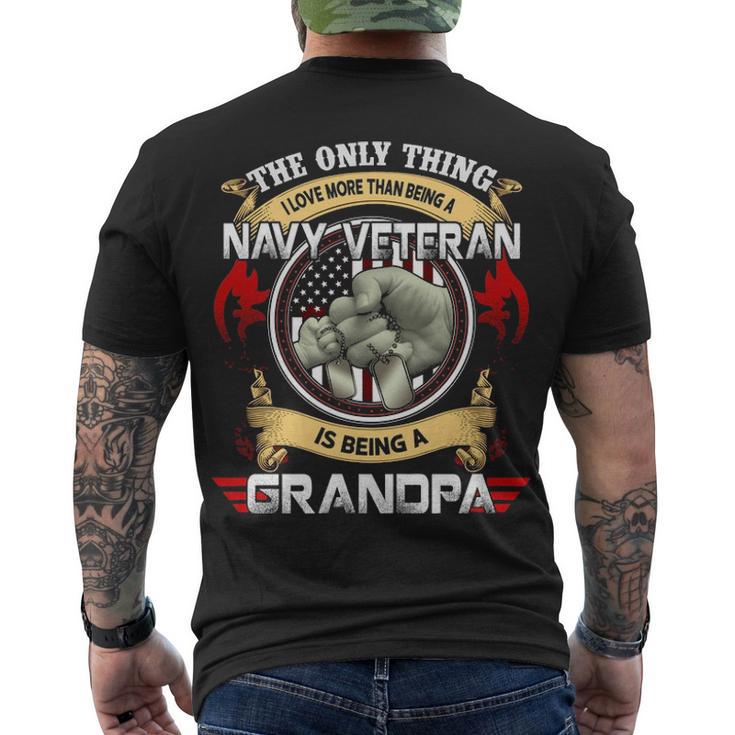 The Only Thing I Love More Than Being A Navy Veteran Men's Crewneck Short Sleeve Back Print T-shirt