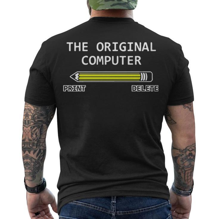 The Original Computer Men's Crewneck Short Sleeve Back Print T-shirt
