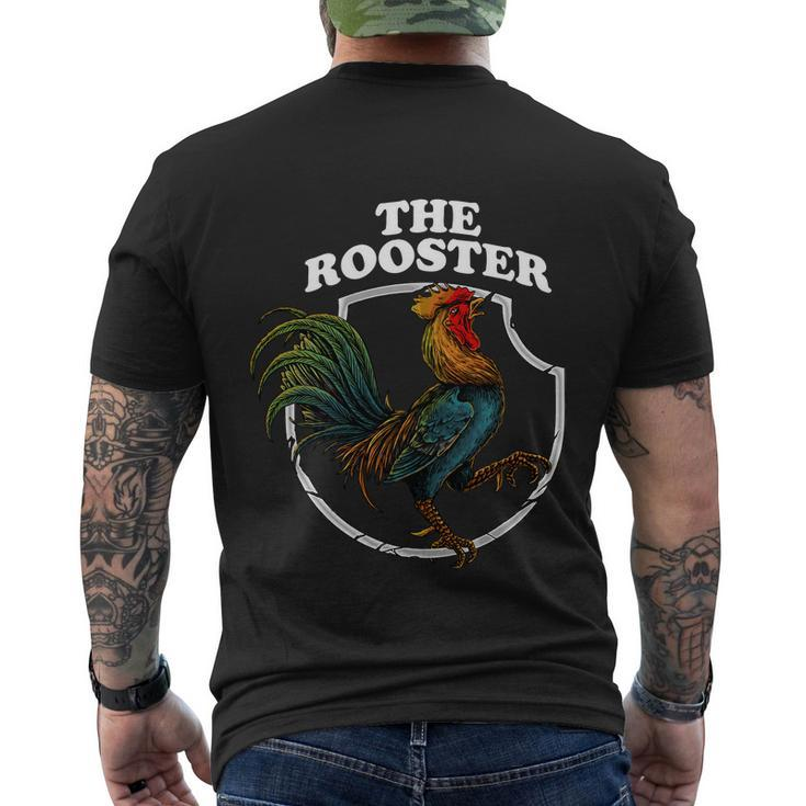 The Rooster Tshirt Men's Crewneck Short Sleeve Back Print T-shirt