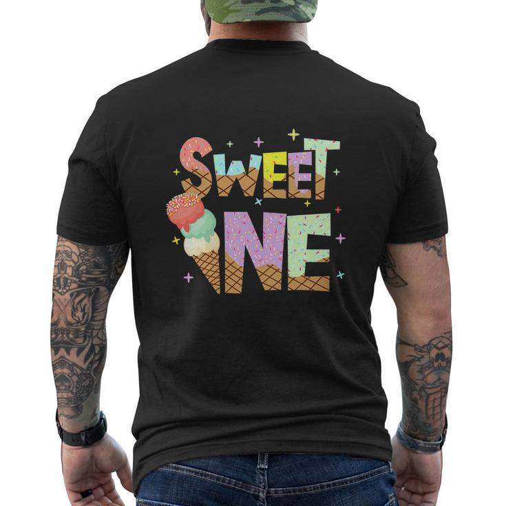 The Sweet One Cute Ice Cream Lovers Funny Birthday Men's Crewneck Short Sleeve Back Print T-shirt
