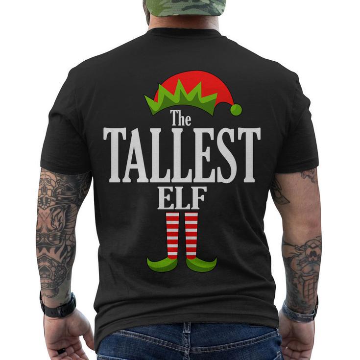 The Tallest Elf Funny Matching Christmas Tshirt Men's Crewneck Short Sleeve Back Print T-shirt