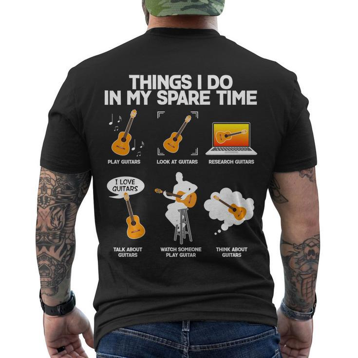 Things I Do In My Spare Time Guitar Fan Tshirt Men's Crewneck Short Sleeve Back Print T-shirt