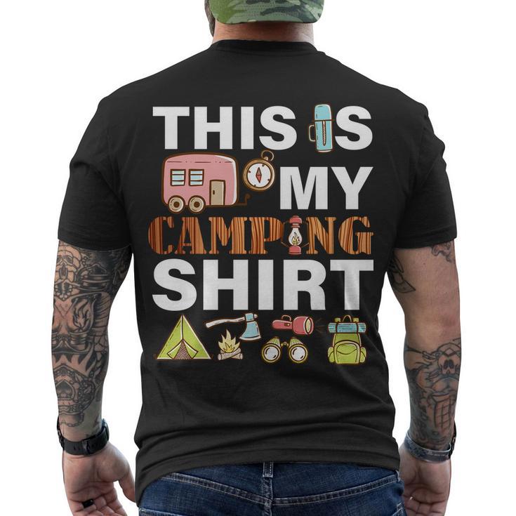 This Is My Camping Funny Men's Crewneck Short Sleeve Back Print T-shirt