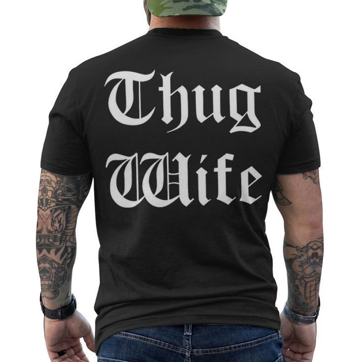 Thug Wife V3 Men's Crewneck Short Sleeve Back Print T-shirt