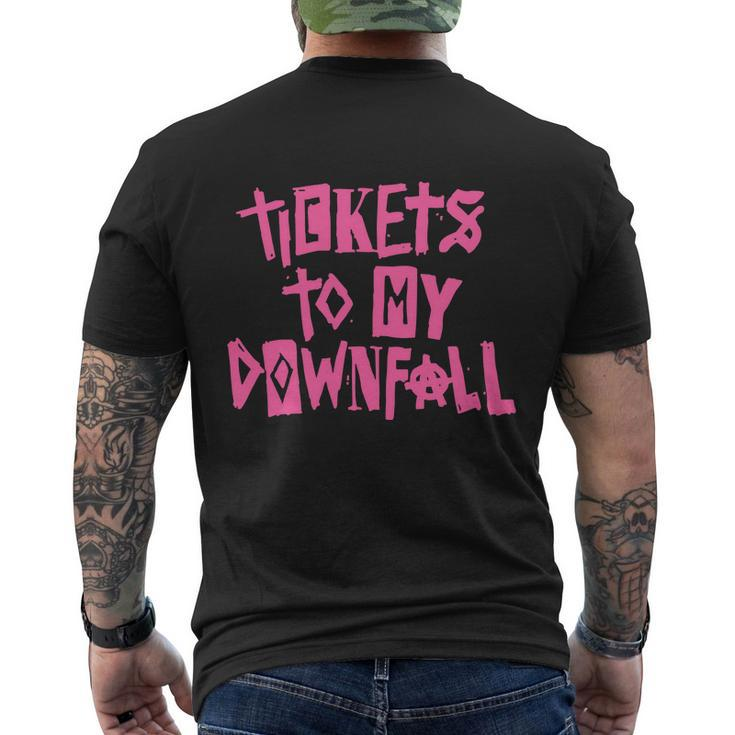 Tickets To My Downfall Men's Crewneck Short Sleeve Back Print T-shirt