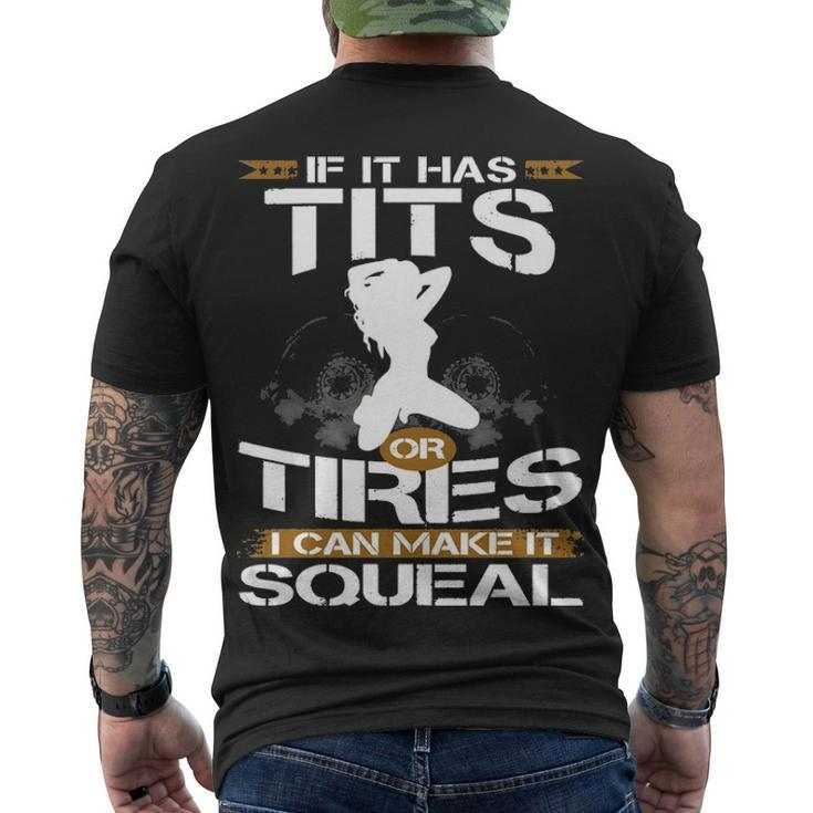 Tires Squeal Men's Crewneck Short Sleeve Back Print T-shirt