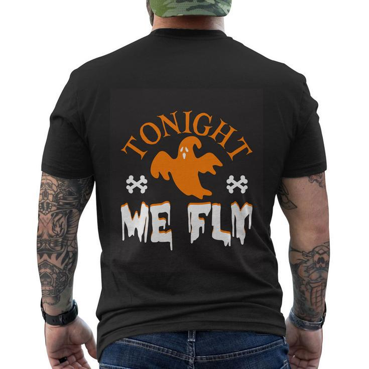 Tonight Me Fly Halloween Quote Men's Crewneck Short Sleeve Back Print T-shirt