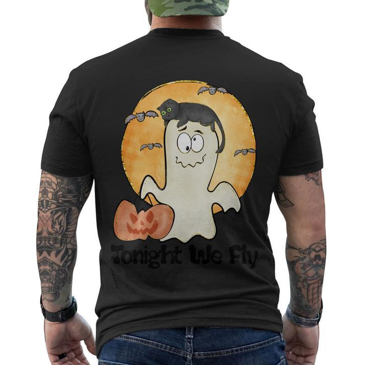 Tonight We Fly Halloween Quote Men's Crewneck Short Sleeve Back Print T-shirt