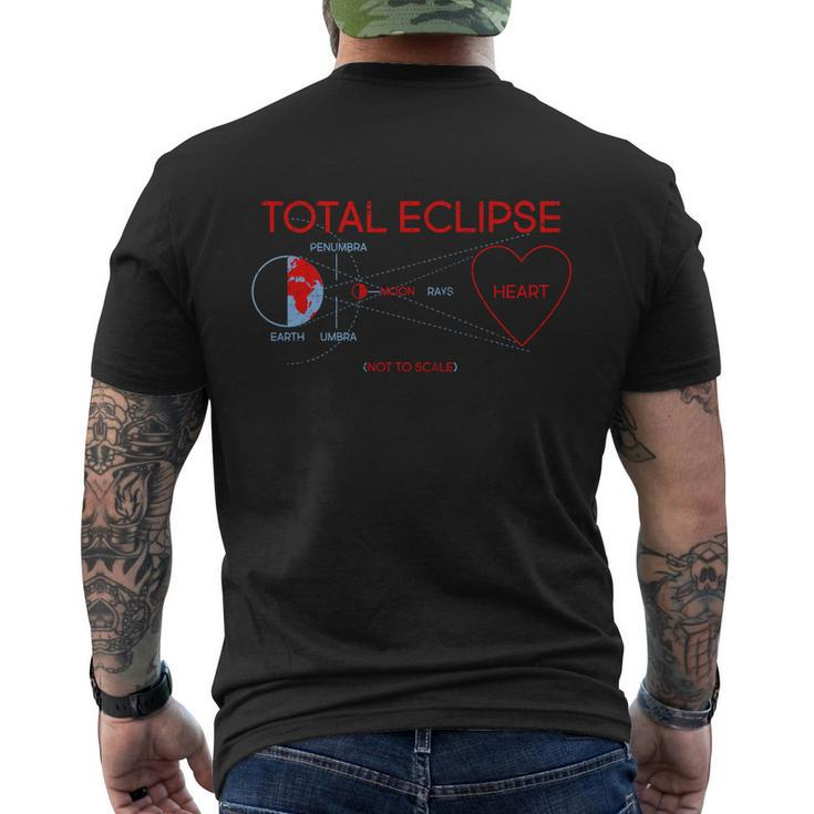 Total Eclipse Of The Heart Design Men's Crewneck Short Sleeve Back Print T-shirt