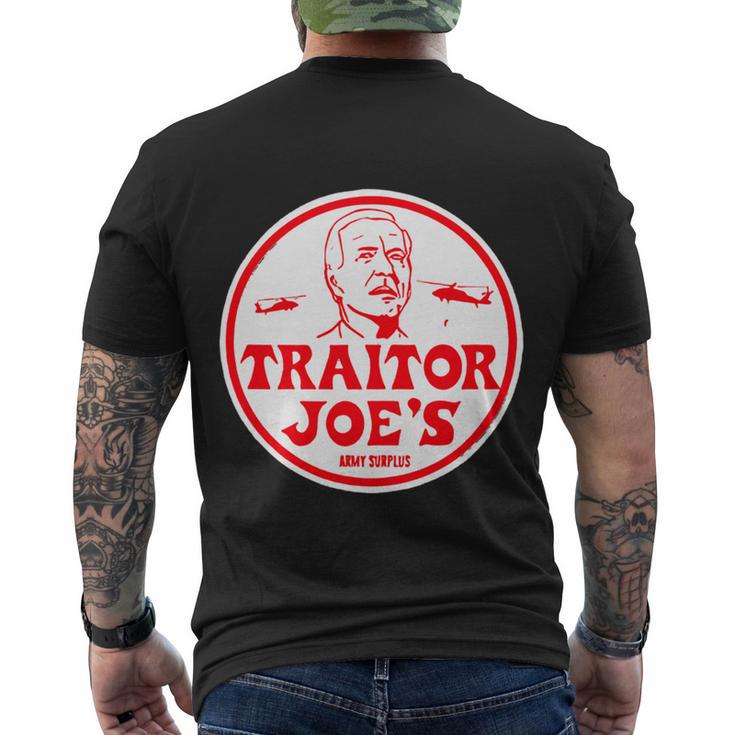 Traitor Joes Funny Men's Crewneck Short Sleeve Back Print T-shirt