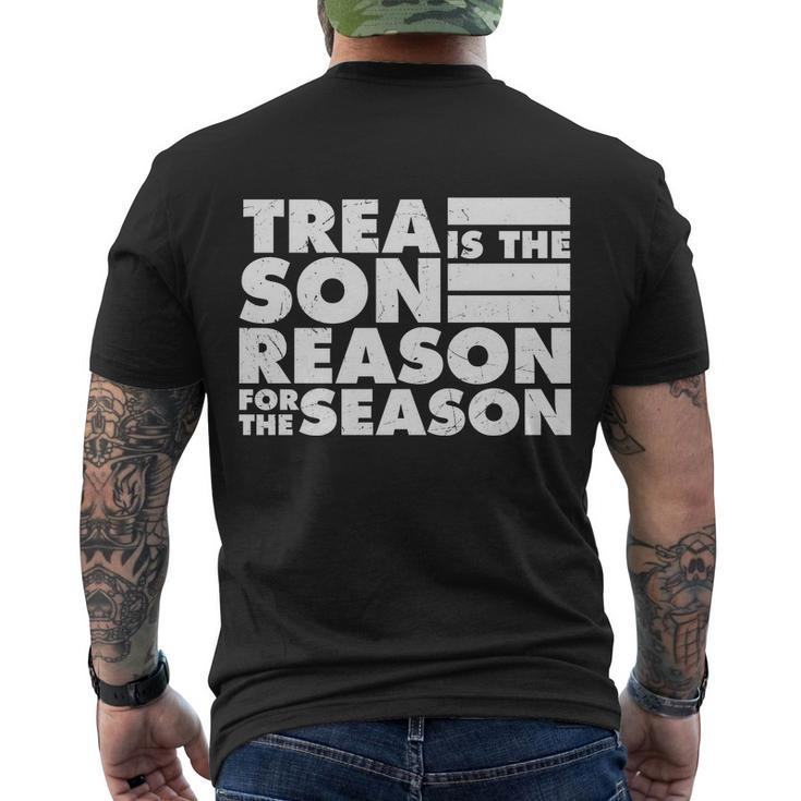 Treason Is The Reason For The Season Plus Size Custom Shirt For Men And Women Men's Crewneck Short Sleeve Back Print T-shirt