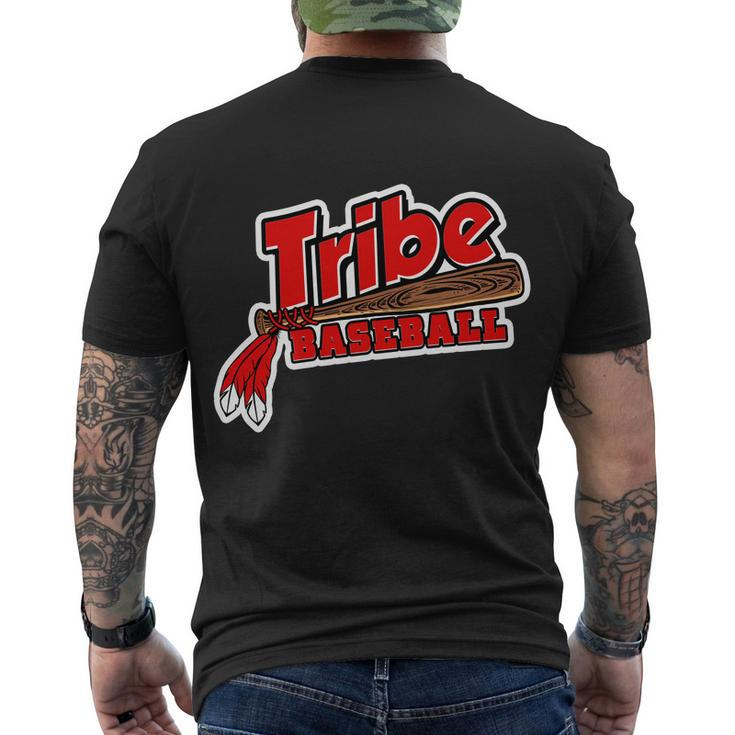 Tribe Baseball Sports Logo Men's Crewneck Short Sleeve Back Print T-shirt