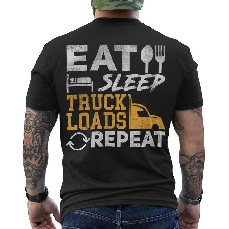 Trucker Trucker Accessories For Truck Driver Diesel Lover Trucker_ Men's T-shirt Back Print