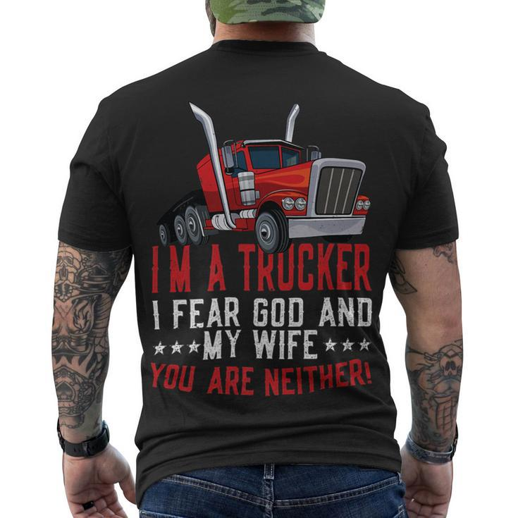 Trucker Trucker Accessories For Truck Driver Diesel Lover Trucker_ V3 Men's T-shirt Back Print