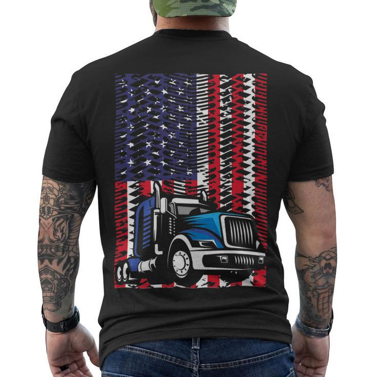 Trucker Trucker Accessories For Truck Driver Diesel Lover Trucker_ V5 Men's T-shirt Back Print