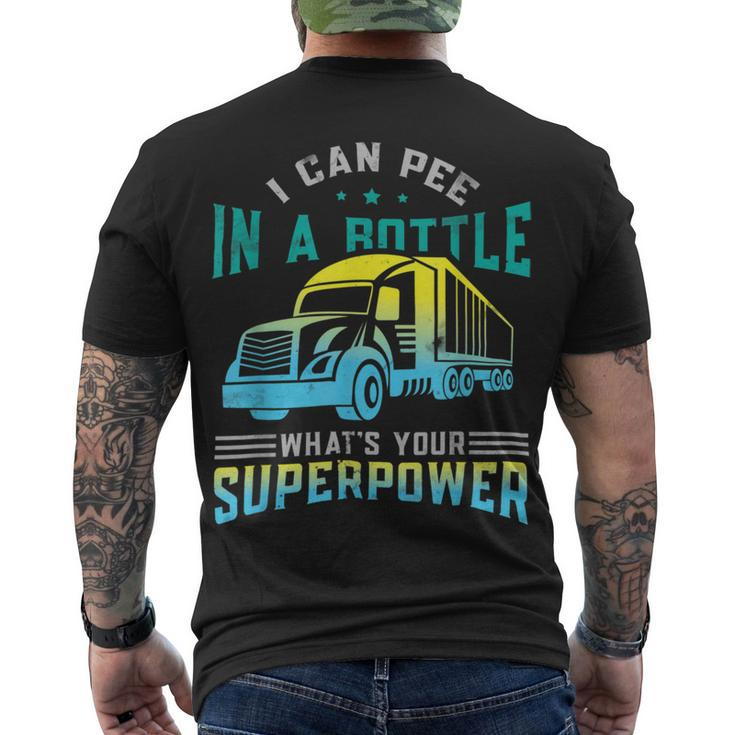 Trucker Trucker Accessories For Truck Driver Motor Lover Trucker _ V12 Men's T-shirt Back Print