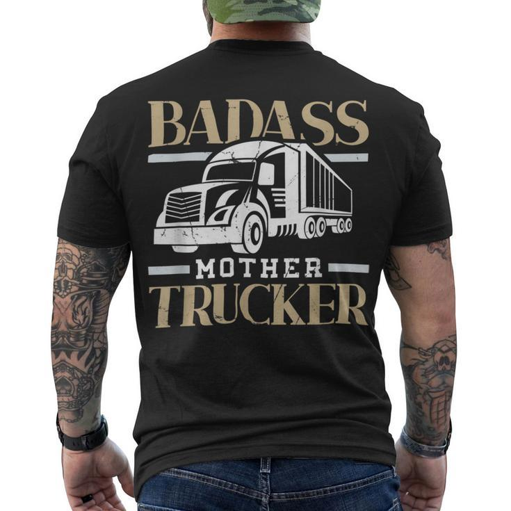 Trucker Trucker Accessories For Truck Driver Motor Lover Trucker_ V11 Men's T-shirt Back Print