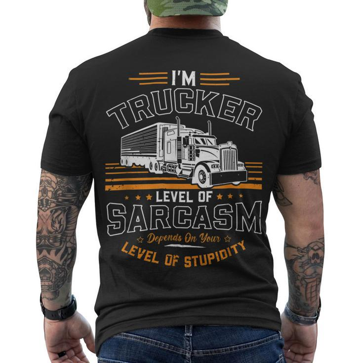 Trucker Trucker Accessories For Truck Driver Motor Lover Trucker_ V13 Men's T-shirt Back Print