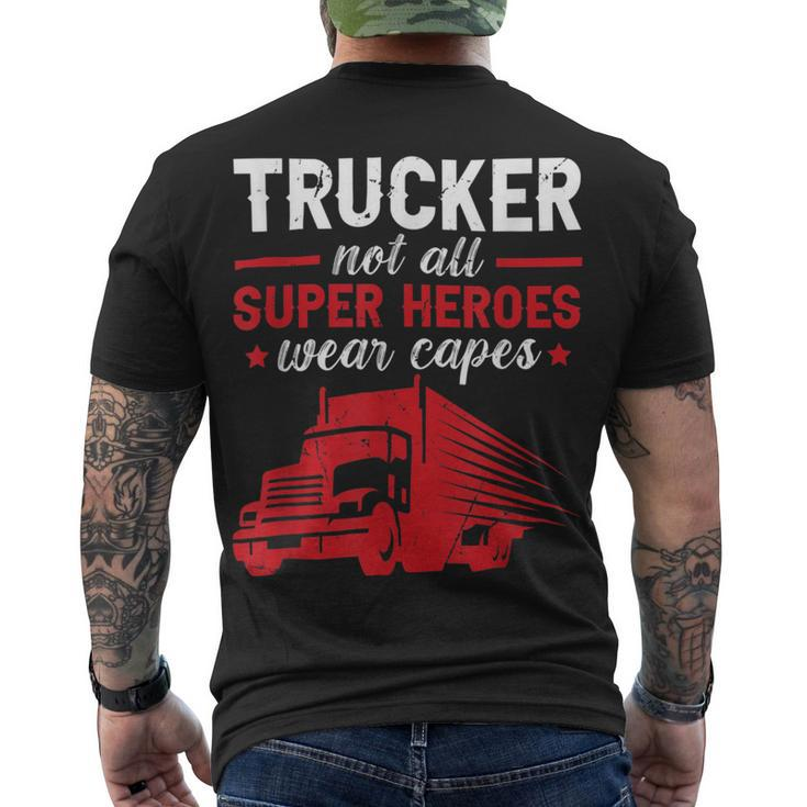 Trucker Trucker Accessories For Truck Driver Motor Lover Trucker_ V16 Men's T-shirt Back Print