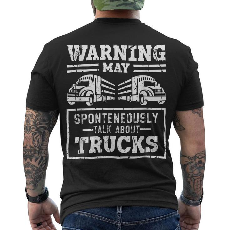 Trucker Trucker Accessories For Truck Driver Motor Lover Trucker_ V19 Men's T-shirt Back Print