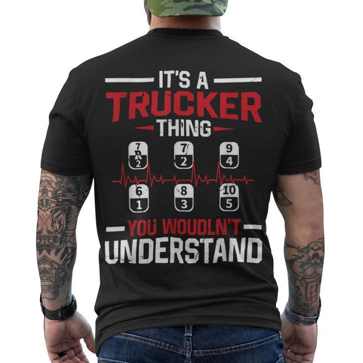 Trucker Trucker Accessories For Truck Driver Motor Lover Trucker_ V6 Men's T-shirt Back Print