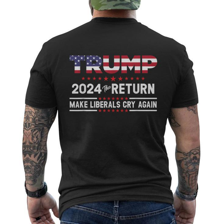 Trump 2024 Impeach Biden 2024 Election Trump Trump  Men's Crewneck Short Sleeve Back Print T-shirt