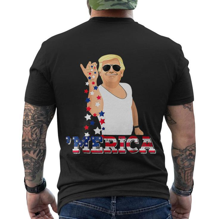 Trump Bae Funny 4Th Of July Trump Salt Freedom Men's Crewneck Short Sleeve Back Print T-shirt