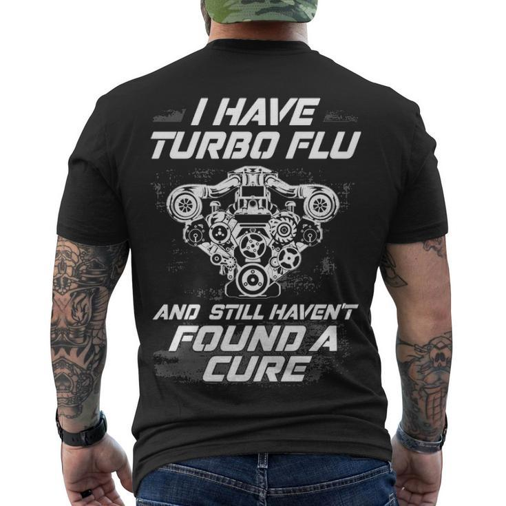 Turbo Flu Men's Crewneck Short Sleeve Back Print T-shirt