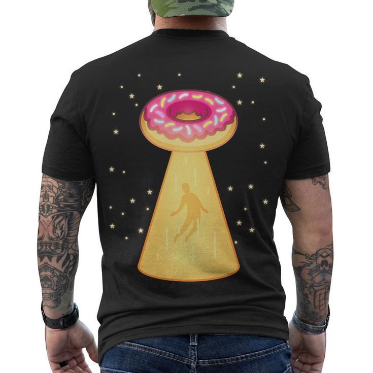 Ufo Donuts Men's Crewneck Short Sleeve Back Print T-shirt