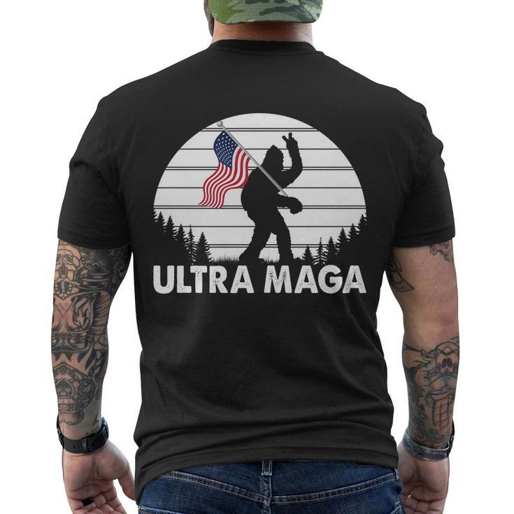 Ultra Maga Big Foot Sasquatch Tshirt Men's Crewneck Short Sleeve Back Print T-shirt